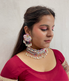 Shell Shringar Multi Beaded Choker Set