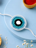 Evil Eye Charm Crochet Rakhi
