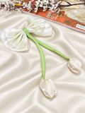 Tulip Bow Hair Clip