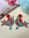 Chidiya Beaded Earrings