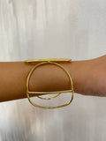 Spiralled Brass Cuff Bracelet