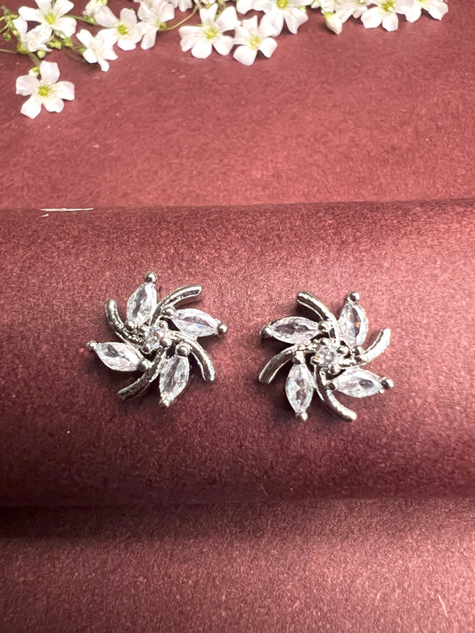 Diamond Floral AD Studs