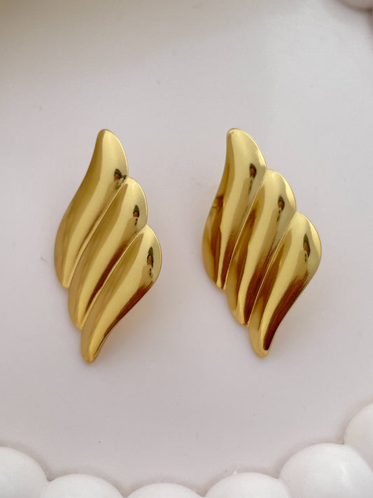 Golden Flame Earrings