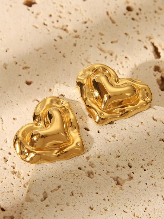 Golden Sweetheart Earrings