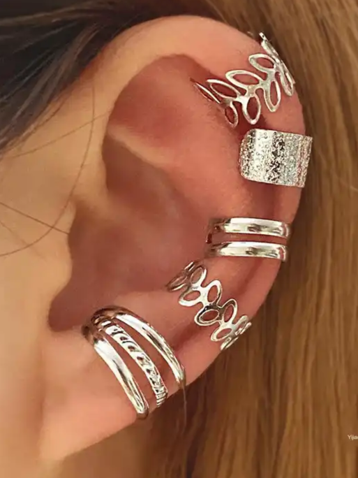 Silver Dreamy Earcuff Combo