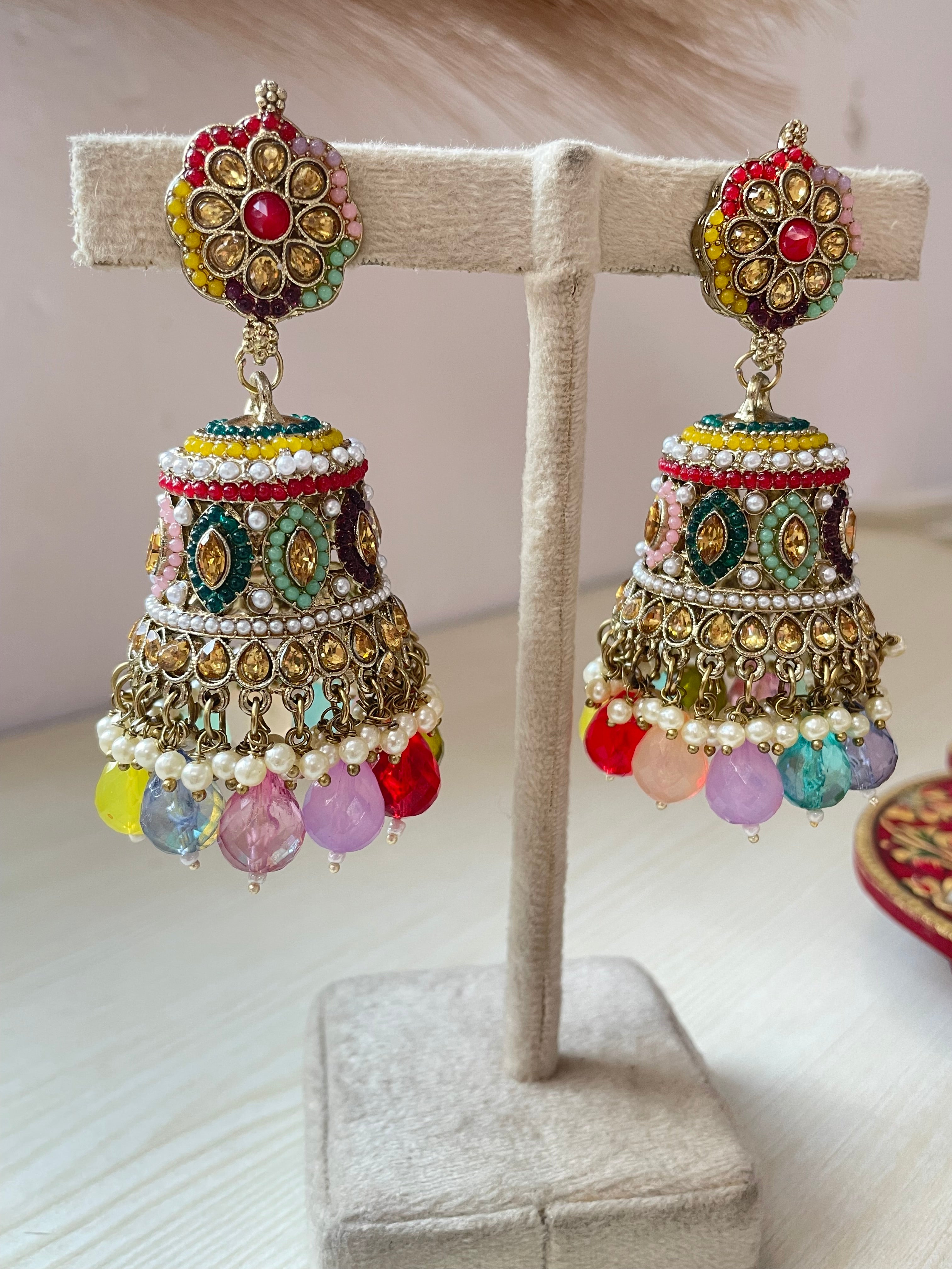 Sukriti Multicolored Jhumka – Ishkaara - Main Image