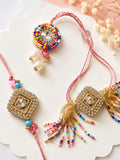 Multi Beads Bhaiya Bhabhi Rakhi Combo