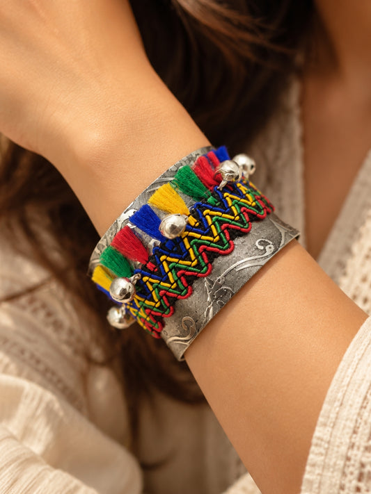 Rangrez Ghungroo Cuff Bracelet