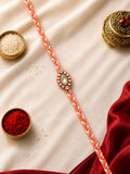 Set of 3 Crystal Charm Mirror Rakhi Combo