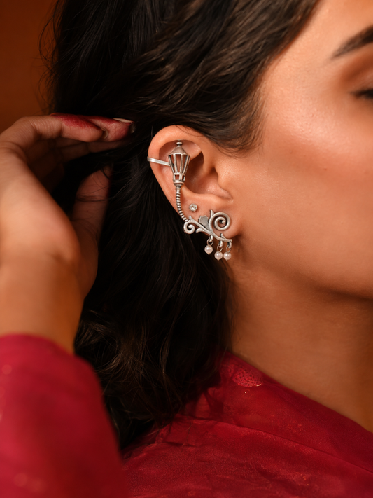 Diya Valli Oxidised Earcuff