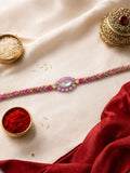 Set of 3 Crystal Charm Mirror Rakhi Combo