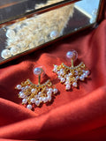 Pearl Dangling Two in One Earrings