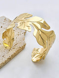 Regal Leaf Cuff Bracelet
