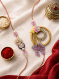 Lavender Bloom Bhaiya Bhabhi Rakhi Combo