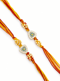 Set of 2 Trikona Nazar Rakhi Combo