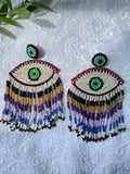 Jhilmil Tassel Beaded Earrings