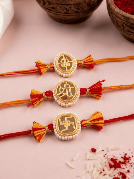 Tridev Blessing Rakhi Combo