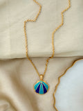 Blue Sea Shell Chain