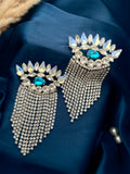 Crystal Evil Eye Dangler Earrings