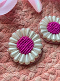 Phool Stud Beaded Earrings