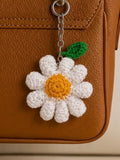 Crochet Sunflower Keychain