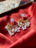 Pearl Dangling Two in One Earrings
