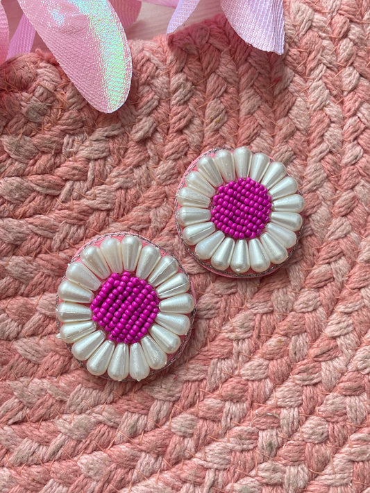 Phool Stud Beaded Earrings