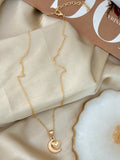 Golden Moon Heart Chain