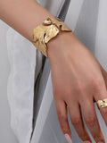 Regal Leaf Cuff Bracelet