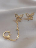 Chainlink Butterfly Earcuff