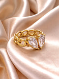 Twin Heart Ring
