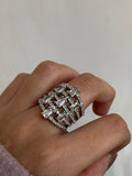 Diamond Cascade Sparkle AD Ring