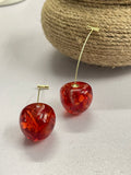 Resin Cherry Earrings