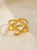 Golden Mirage Ring Stack