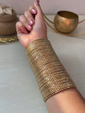 Shimmering Champagne Cuff Bracelet