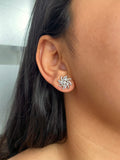 Diamond Floral AD Studs