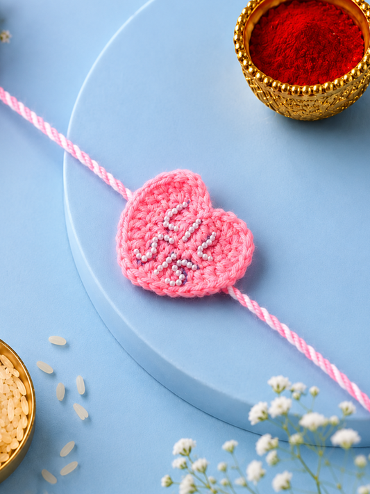 Lil Sis Love Crochet Rakhi