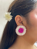 Phool Stud Beaded Earrings