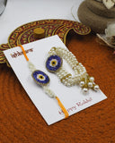 Pearl Evil Eye Bhaiya Bhabhi Rakhi Combo