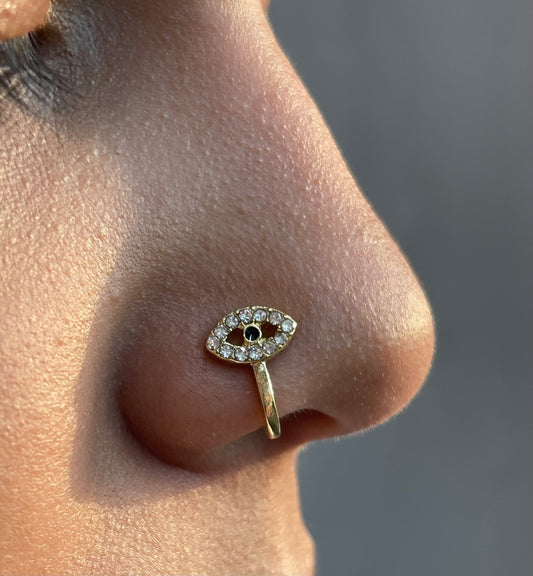 Evil Eye Nose Ring