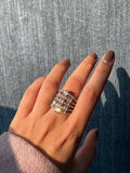 Diamond Cascade Sparkle AD Ring