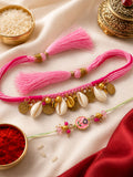 Boho Blossom Bhaiya Bhabhi Rakhi Combo