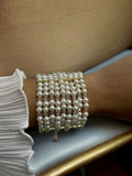 Pearly Layered Wrap Bracelet