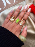 Soft Aura Ocean Ring Stack