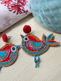 Chidiya Beaded Earrings