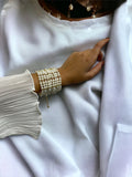 Pearly Layered Wrap Bracelet