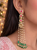 Zarqiya Pearl Drops Earrings