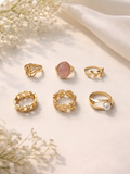 Quiet Bloom Ring Stack