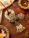 Ghungroo Grace Bhaiya Bhabhi Rakhi Combo