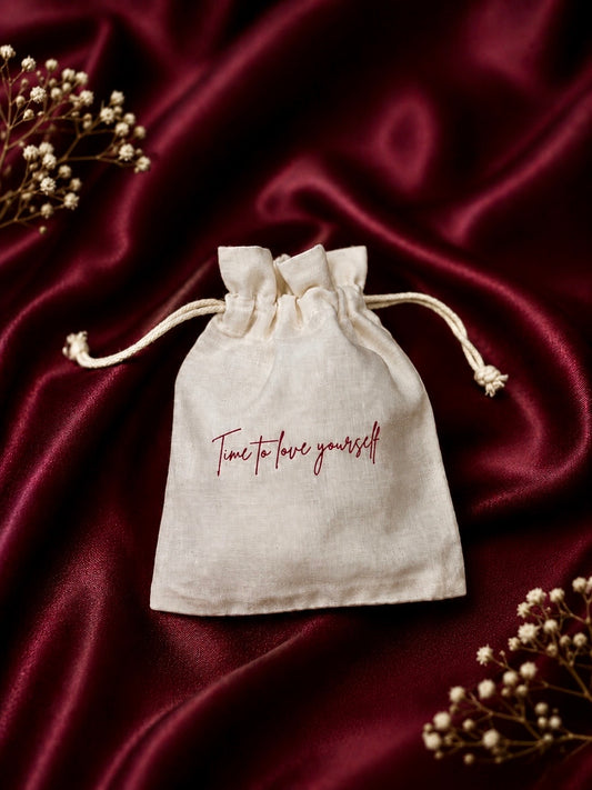 Love Yourself Cotton Pouch